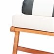 Safavieh Chaston 4-Piece Eucalyptus Wood/Polyester Living Set in Natural/Beige