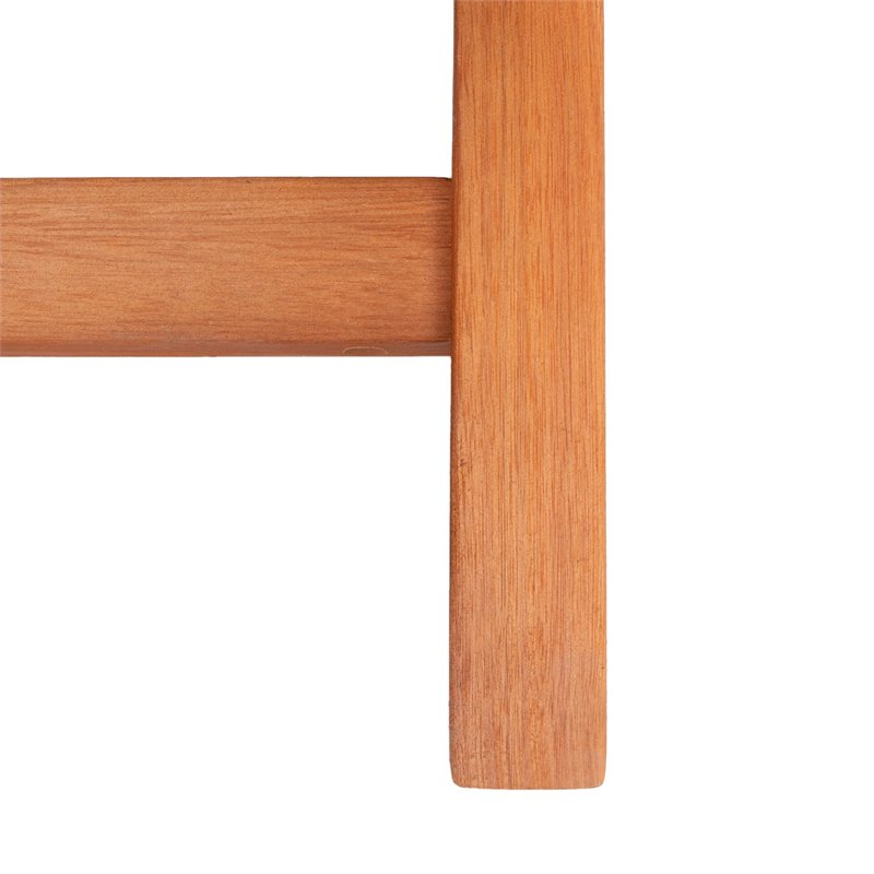 Safavieh Chaston 4-Piece Eucalyptus Wood/Polyester Living Set in Natural/Navy