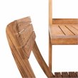 Safavieh Barley 3-Piece Teak/Wood Bistro Set with Flower Shelf in Natural