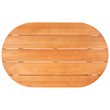 Safavieh Deacon 4-Pc Wood/Polyester Outdoor Living Set in Natural/Navy Striped