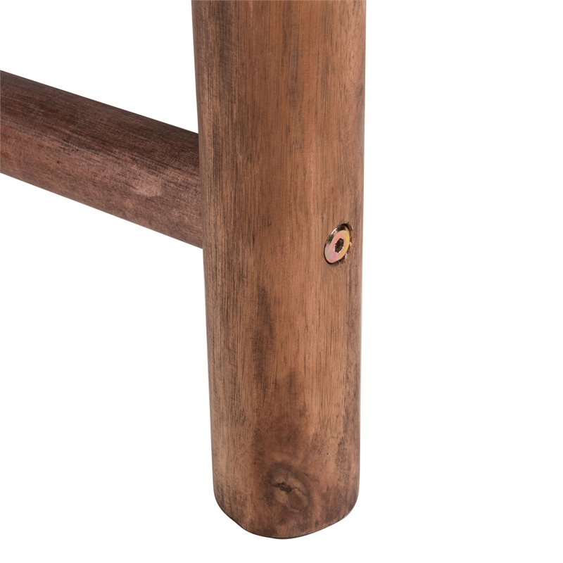 Safavieh Jardin 3-Piece Wood Outdoor Dining Set in Gray Wash/Natural/Beige