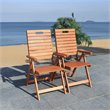 Safavieh Rence Eucalyptus Wood Outdoor Folding Chair in Natural (Set of 2)