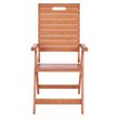 Safavieh Rence Eucalyptus Wood Outdoor Folding Chair in Natural (Set of 2)