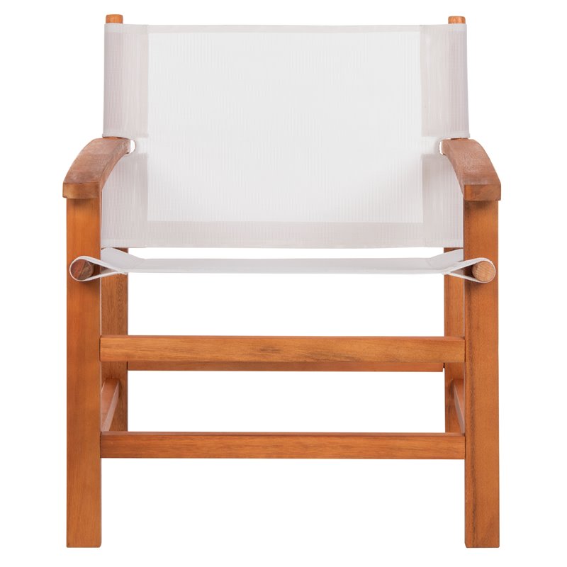 Safavieh Mardin 5-Piece Eucalyptus Wood Outdoor Dining Set in Natural/Beige