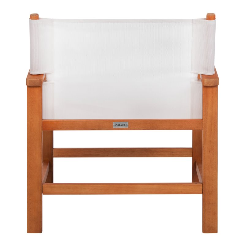 Safavieh Mardin 5-Piece Eucalyptus Wood Outdoor Dining Set in Natural/Beige