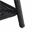 Safavieh Aboka 4-Piece Polyester Wicker/Steel Outdoor Living Set in Black/White