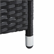 Safavieh Bandele 4-Piece Polyester Wicker/Steel Living Set in Black/White