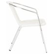 Safavieh Wrangell Rattan Indoor/Outdoor Stackable Arm Chairs in White (Set of 2)