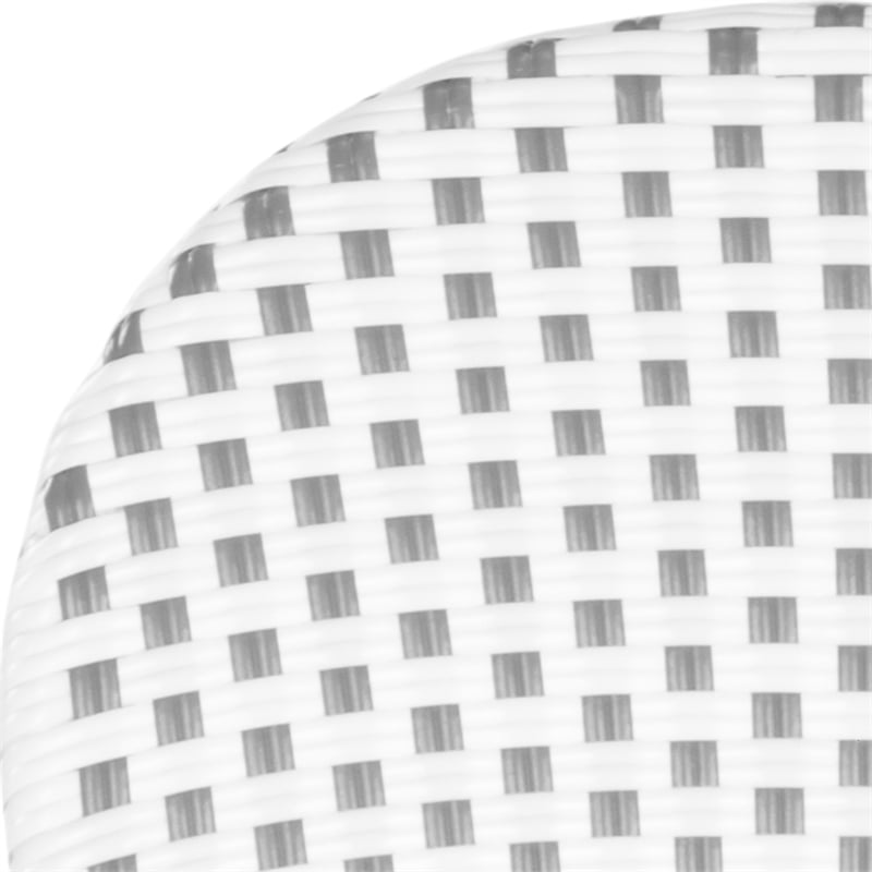Safavieh Hooper Rattan Indoor/Outdoor Arm Chairs in Gray and White (Set of 2)
