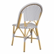 Safavieh Salcha Rattan Indoor/Outdoor Side Chairs in Gray/White (Set of 2)