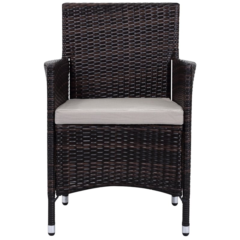 Safavieh Kendrick Rattan Chairs in Brown and Sand (Set of 2)