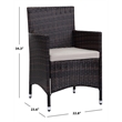 Safavieh Kendrick Rattan Chairs in Brown and Sand (Set of 2)