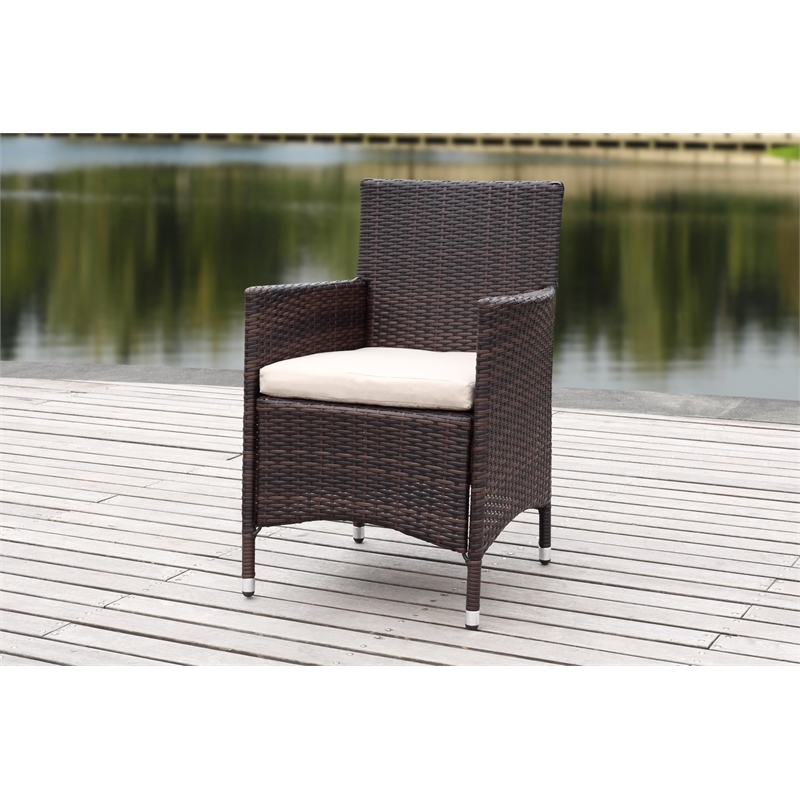 Safavieh Kendrick Rattan Chairs in Brown and Sand (Set of 2)