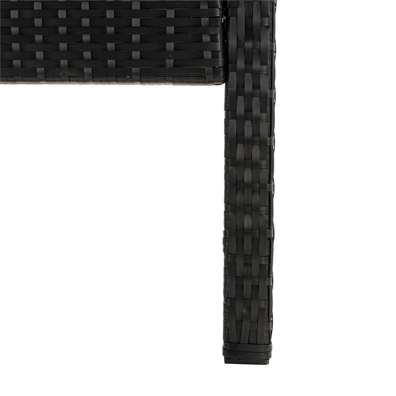 Safavieh Krissy Polyester Fabric/Foam Living Set in Black/White Cushion