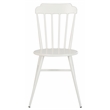 Safavieh Broderick Stackable Metal Outdoor Side Chairs in Matte White (Set of 2)