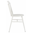 Safavieh Broderick Stackable Metal Outdoor Side Chairs in Matte White (Set of 2)