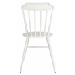 Safavieh Broderick Stackable Metal Outdoor Side Chairs in Matte White (Set of 2)