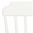 Safavieh Broderick Stackable Metal Outdoor Side Chairs in Matte White (Set of 2)