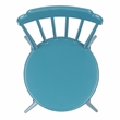Safavieh Broderick Stackable Metal Outdoor Side Chairs in Matte Navy (Set of 2)