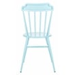 Safavieh Broderick Stackable Metal Outdoor Side Chairs in Baby Blue (Set of 2)