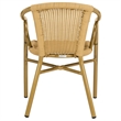 Safavieh Dagny Rattan Indoor/Outdoor Arm Chairs in Natural (Set of 2)
