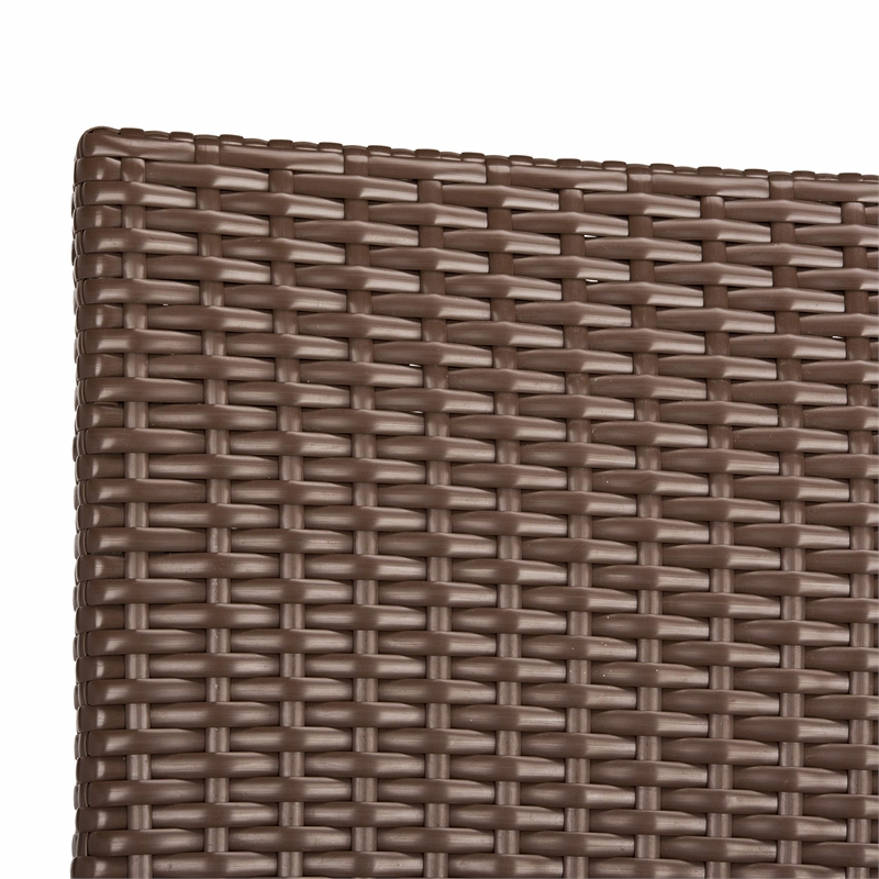 Safavieh Kelda Wicker / Rattan Outdoor Arm Chairs in Brown (Set of 2)