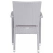 Safavieh Kelda Wicker / Rattan Outdoor Arm Chairs in Gray (Set of 2)