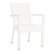 Safavieh Kelda Wicker / Rattan Outdoor Arm Chairs in White (Set of 2)