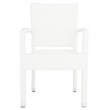 Safavieh Kelda Wicker / Rattan Outdoor Arm Chairs in White (Set of 2)
