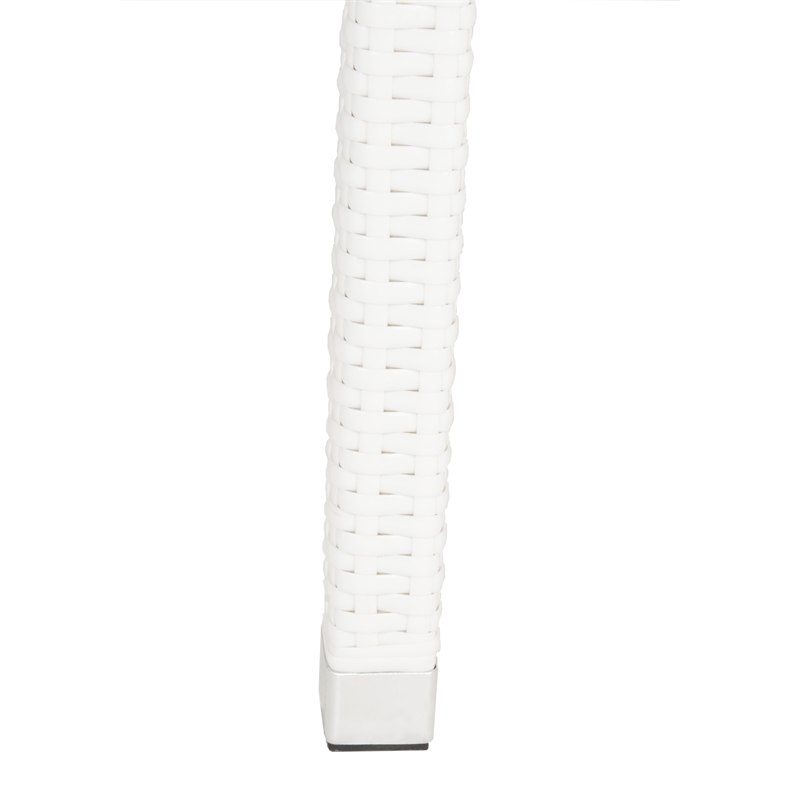 Safavieh Kelda Wicker / Rattan Outdoor Arm Chairs in White (Set of 2)