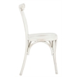 Safavieh Elia Stackable Metal Chairs in Distressed White (Set of 2)