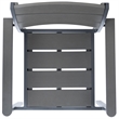 Safavieh Gerhardt Stackable Wood/Metal Outdoor Chairs in Gray (Set of 2)