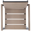 Safavieh Beldan Stackable Wood/Metal Chairs in Distressed Taupe Gray (Set of 2)