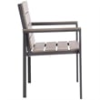 Safavieh Beldan Stackable Wood/Metal Chairs in Distressed Taupe Gray (Set of 2)