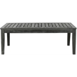Safavieh Fresno 4-Piece Wood/Polyester Outdoor Set in Dark Slate Gray/Beige