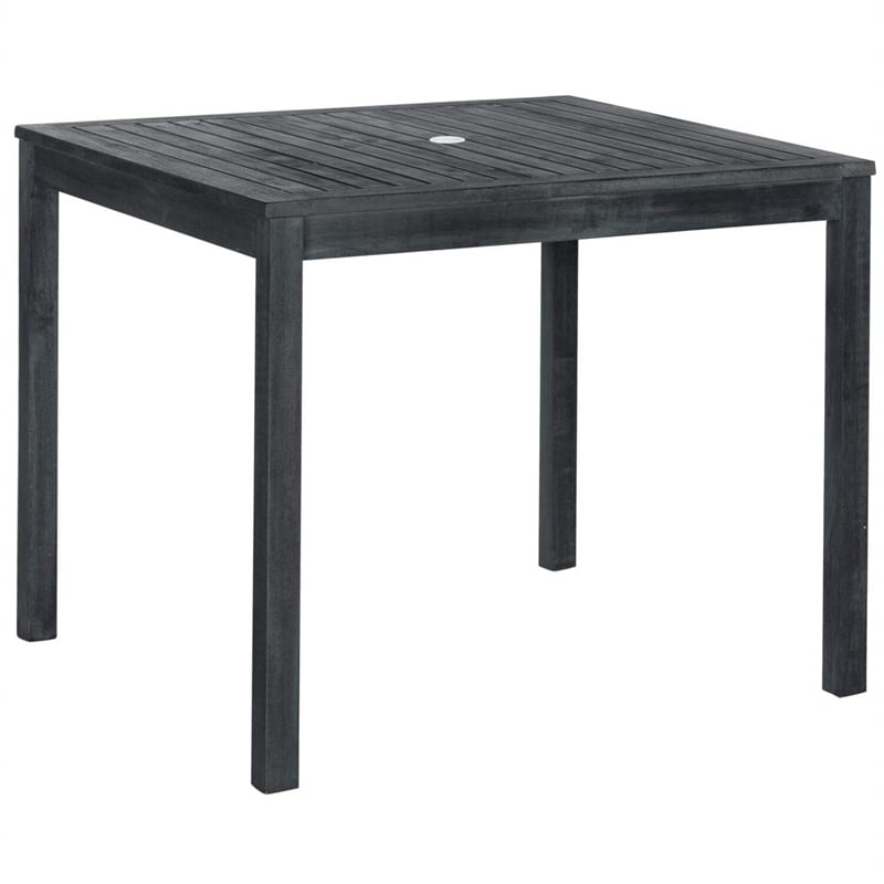 Safavieh Bradbury 5-Piece Acacia Wood/Polyester Dining Set in Dark Gray/Beige