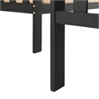 Safavieh Lardner 3-Piece Wood/Polyester Outdoor Living Set in Dark Gray/Beige