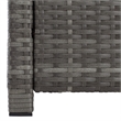 Safavieh Vellor 4-Piece Polyester Wicker/Steel Outdoor Living Set in Gray/Beige