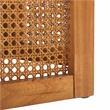 Danez Hexagon Elm Wood Accent Table in White/Natural