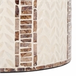 Safavieh Keary Round Solid Wood Accent Table in White / Gold