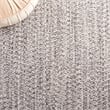Safavieh Braided 3' X 5' Oval Hand Woven Rug in Gray / Ivory