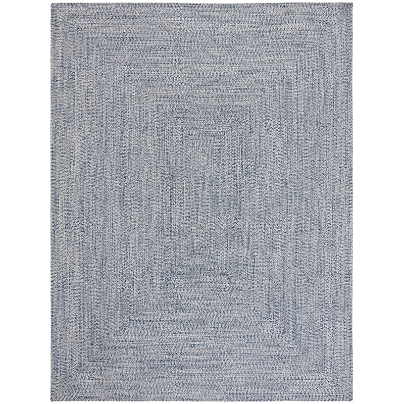 Safavieh Braided 9' X 12' Hand Woven Rug in Navy / Ivory