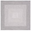 Safavieh Braided 8' X 8' Square Hand Woven Rug in Gray / Ivory