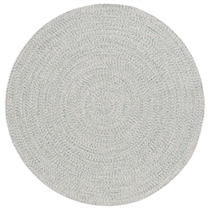 Safavieh Braided 6' X 9' Oval Hand Woven Rug in Ivory / Green