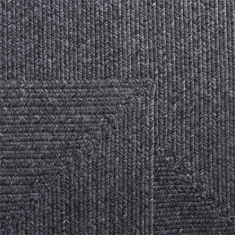 Safavieh Braided 10' X 14' Hand Woven Rug in Black / Gray