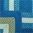 Safavieh Braided 6' X 6' Square Hand Woven Rug in Aqua / Green