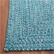 Safavieh Braided 8' X 8' Square Hand Woven Rug in Teal / Green