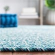 Safavieh Braided 8' X 8' Square Hand Woven Rug in Teal / Green