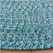 Safavieh Braided 9' X 12' Oval Hand Woven Rug in Teal / Green