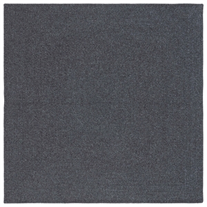 Safavieh Braided 6' X 6' Square Hand Woven Rug in Black / Gray